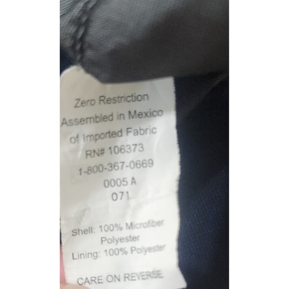 Zero Restriction L Pullover Golf Outerwear M3 WindStopper Men L Blue Windbreaker - Picture 4 of 9